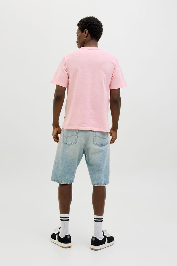 Jack & Jones Camiseta regular fit estampada coral