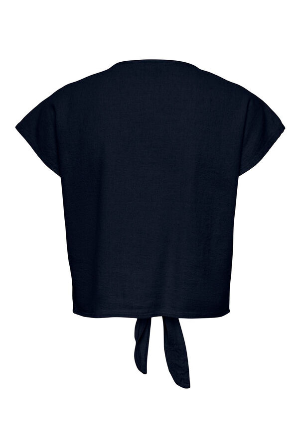 JDY Camisa manga corta nudo gris