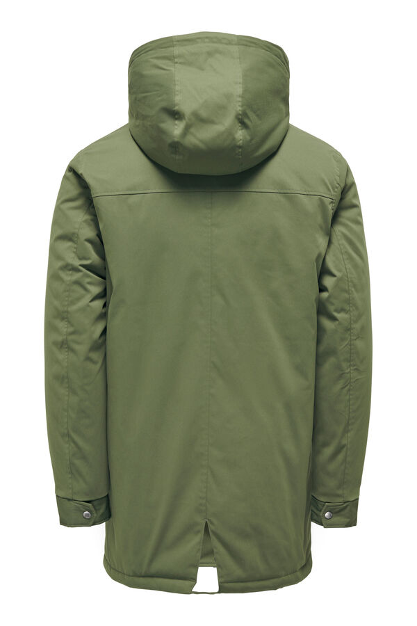 Only & Sons Parka con capucha verde