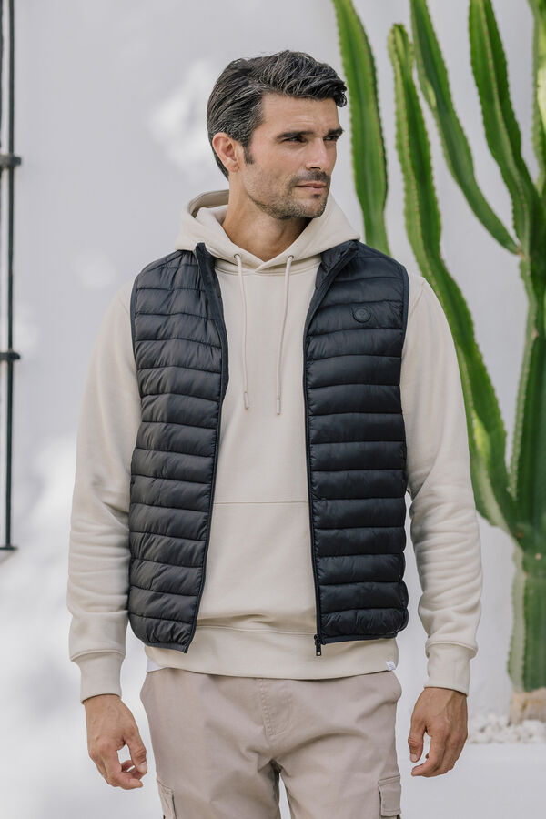 Celopman Colete Acolchoado preto