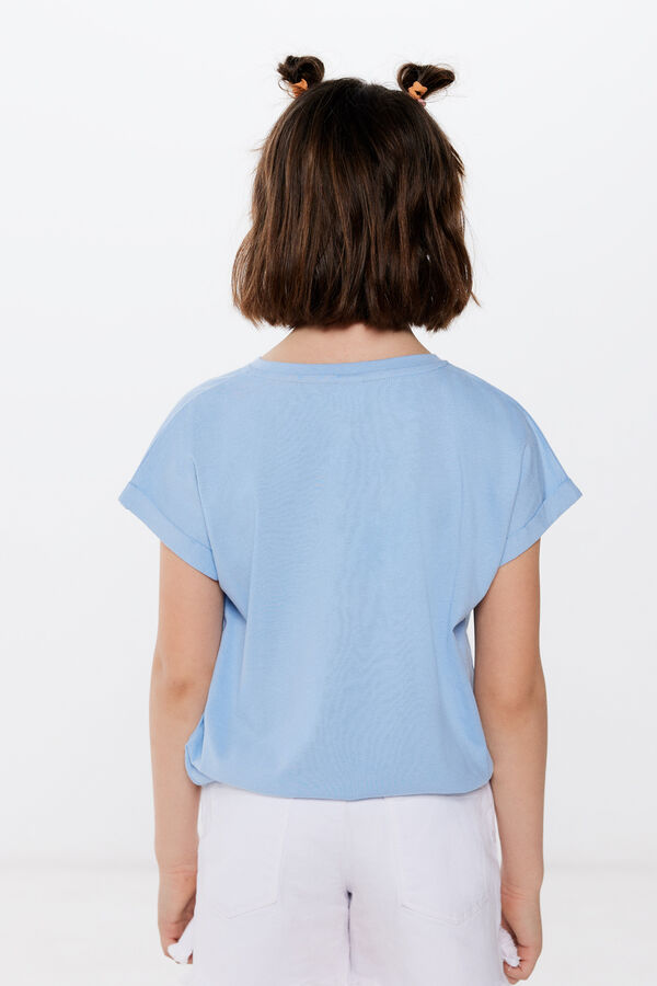 Springfield Kids Camiseta lentejuelas ni&ntilde;a kaki