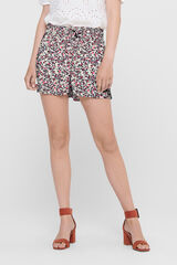 JDY Calções fluidos estampados branco