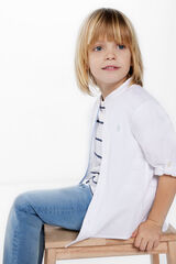 Springfield Kids Camisa estrutura menino branco