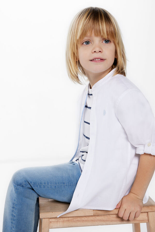 Springfield Kids Camisa estrutura menino branco