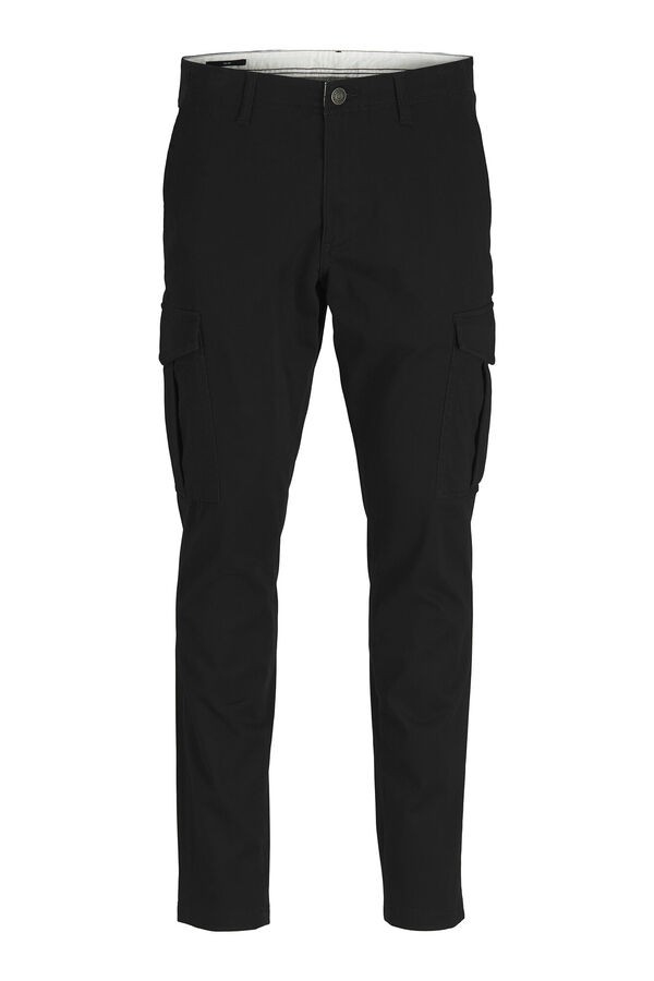 Jack & Jones Pantal&oacute;n cargo slim fit negro