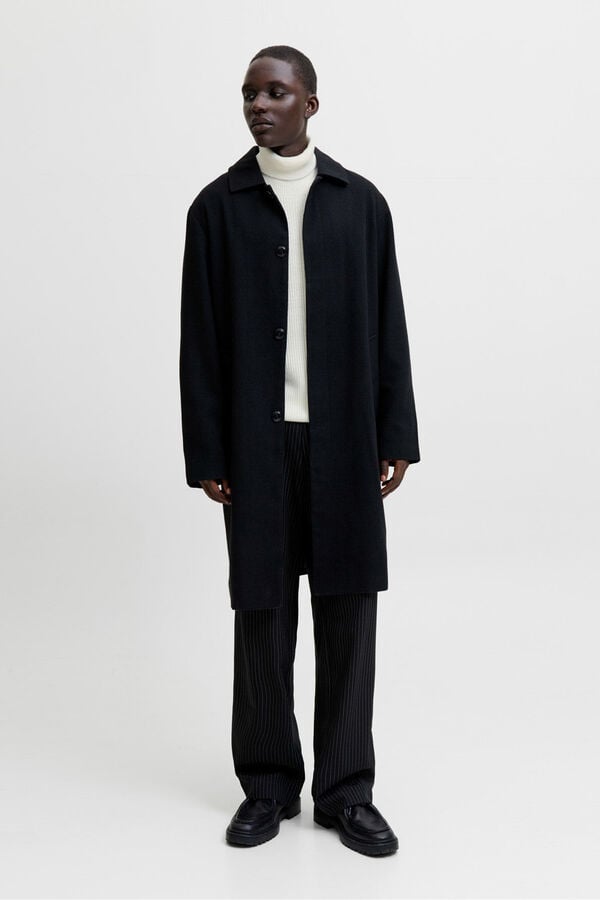 Jack & Jones Jersey b&aacute;sico cuello vuelto blanco