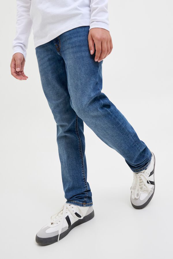 Jack & Jones Junior Jeans slim em algod&atilde;o azul