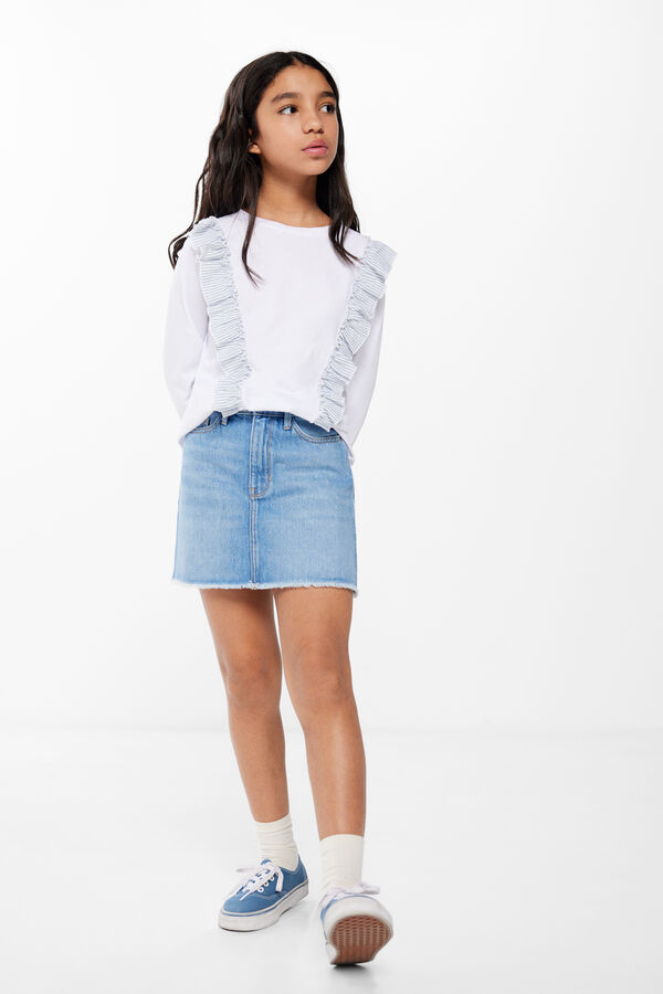 Springfield Kids Falda denim ni&ntilde;a azul