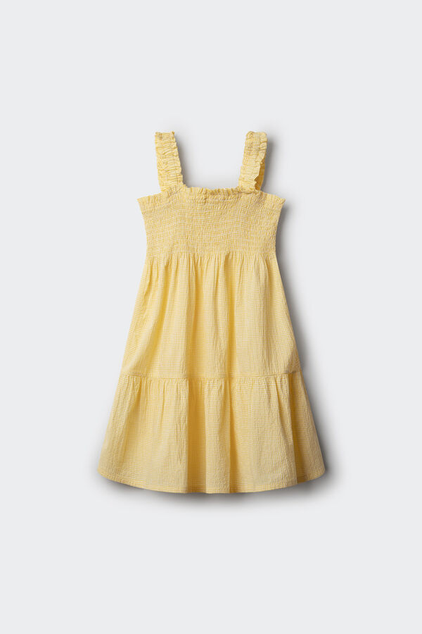 Springfield Kids Vestido textura ni&ntilde;a amarillo