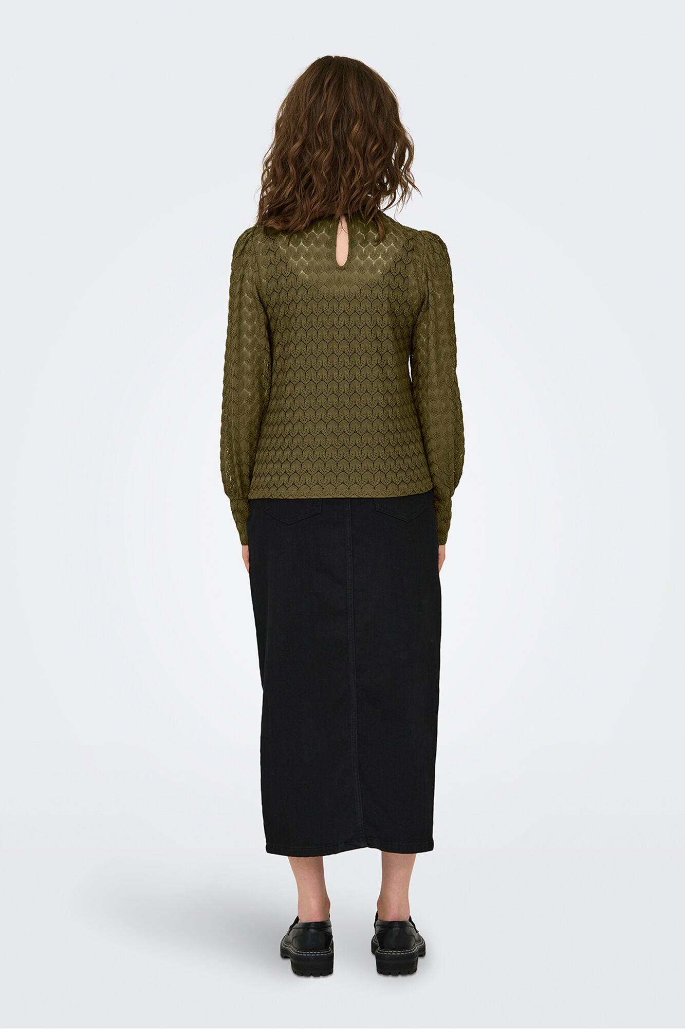 JDY Blusa de renda