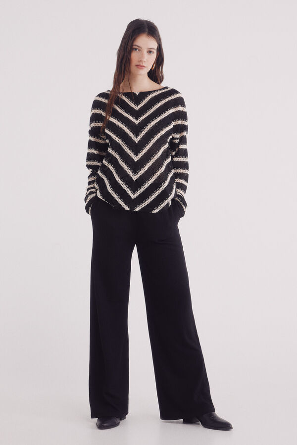 Springfield Pantal&oacute;n jogger estructura negro