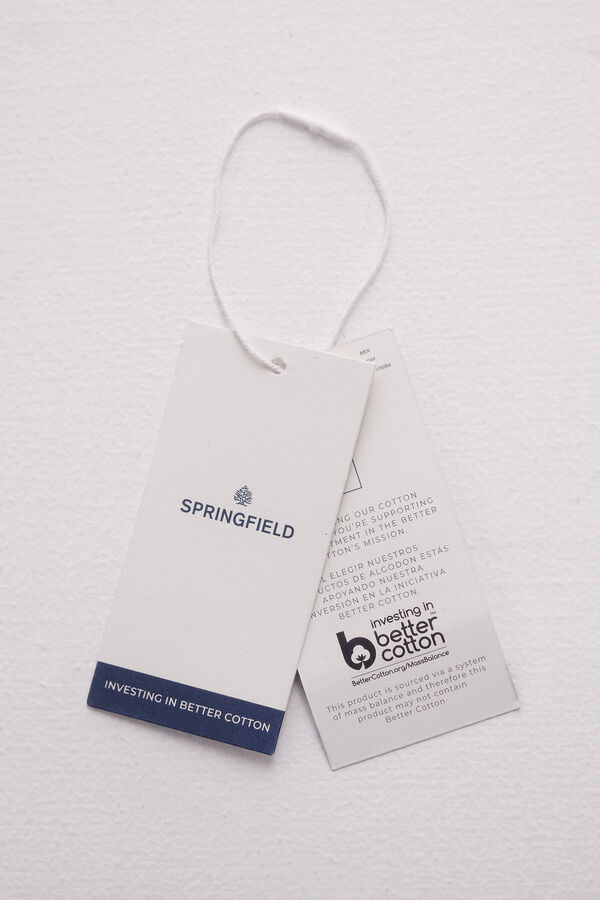 Springfield Top estructura rombos flores turquesa