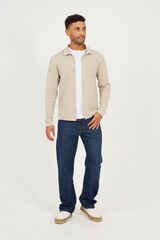 Brave Soul Camisa manga larga beige