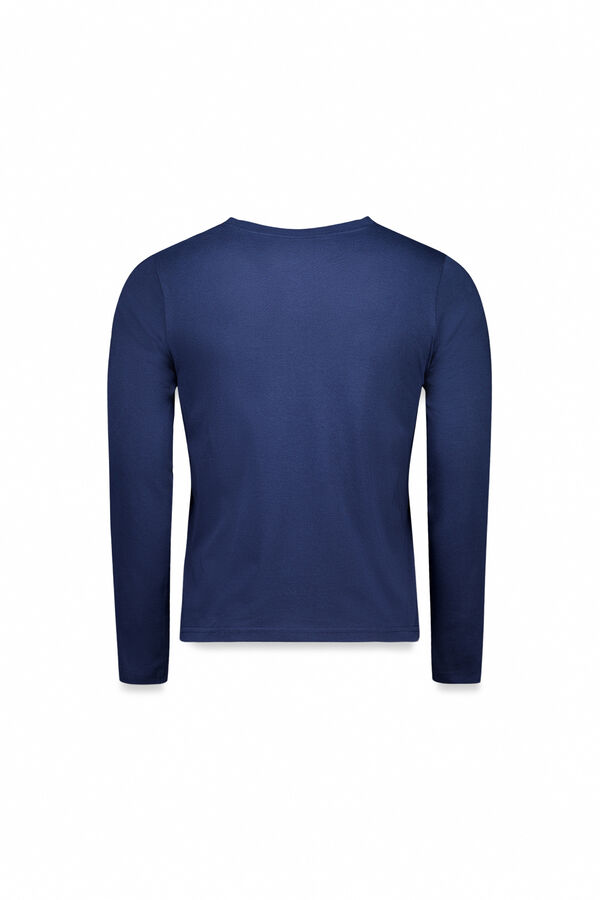 Columbia Camiseta Columbia Feminina Rolling Bend&trade; estampado manga comprida azul