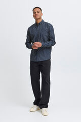 Blend Camisa Manga Larga azul