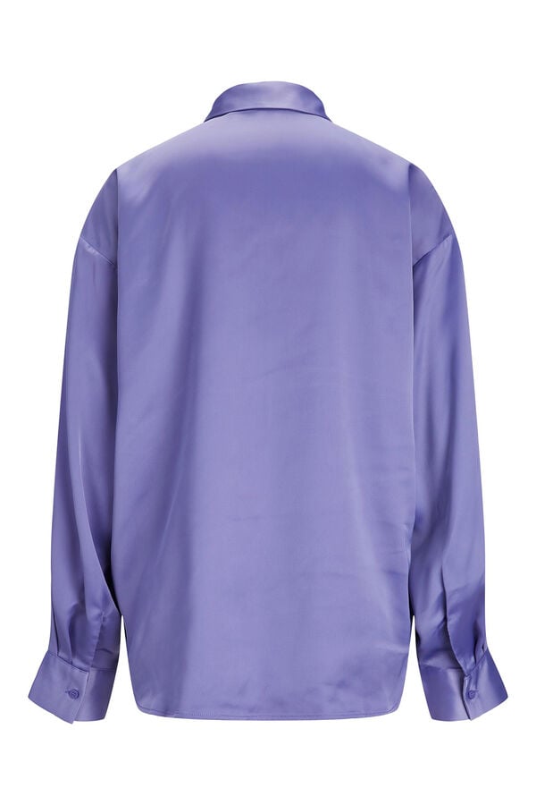 Jack & Jones Camisa satinada de manga larga morado/lila