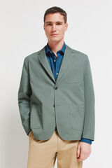 Springfield Blazer em algod&atilde;o verde