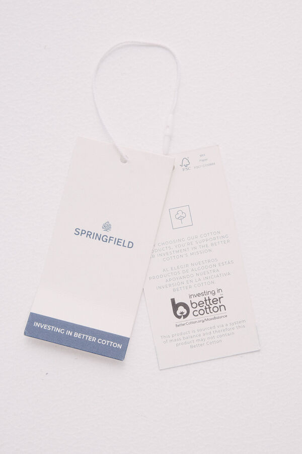 Springfield T-shirt manchas cristal preto