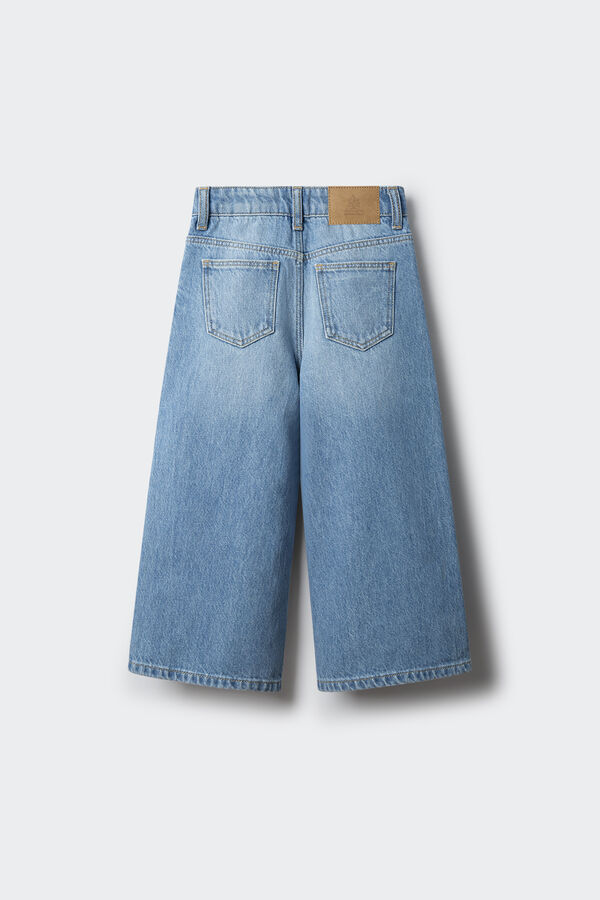 Springfield Kids Pantalon Culotte denim ni&ntilde;a azul