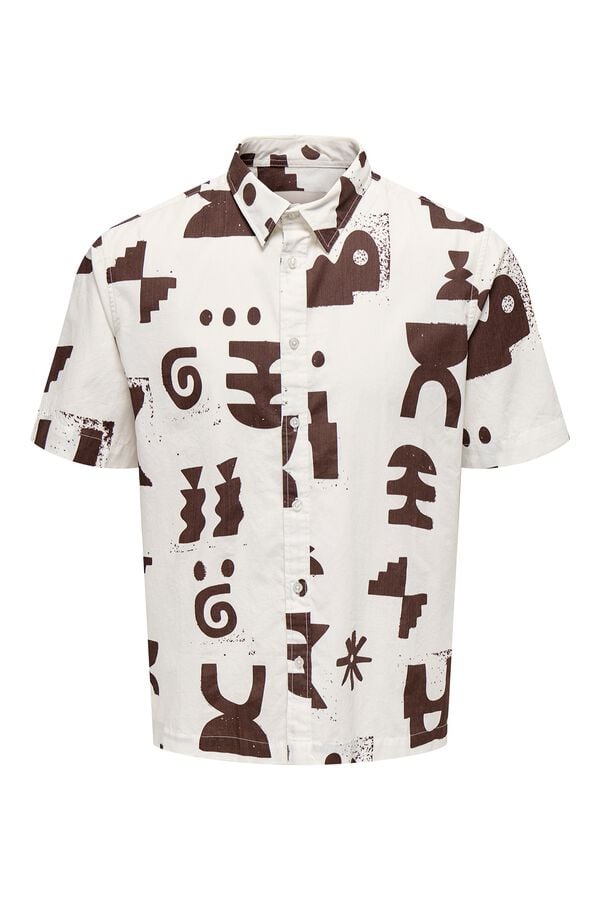 Only & Sons Camisa de manga curta verde