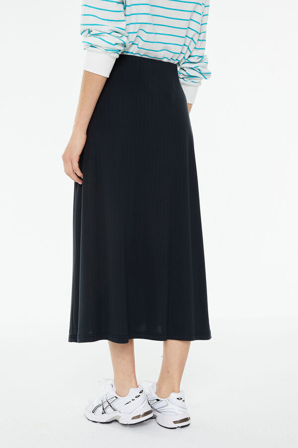 System Action Falda larga negro