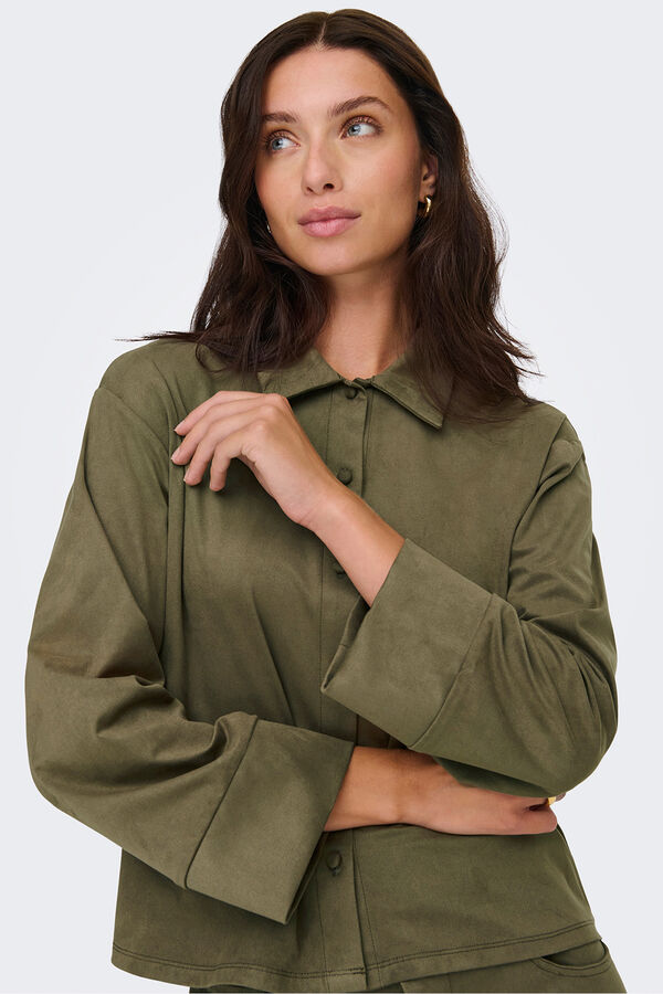 JDY Camisa de manga comprida cru