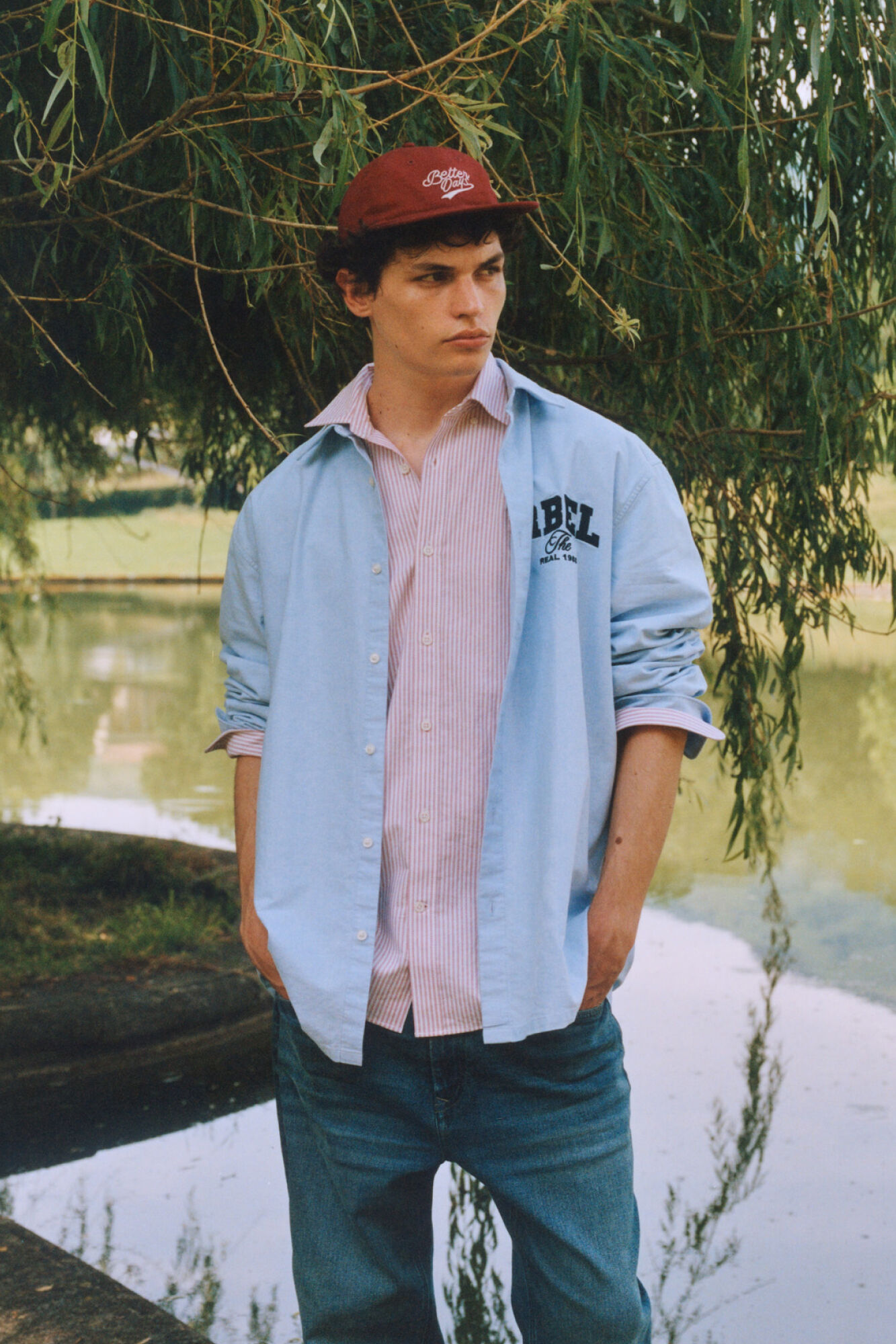 Springfield Camisa oxford bordado