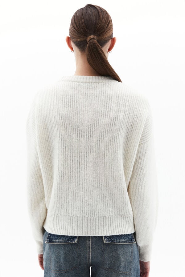 Oxxo Camisola de gola redonda cinzento