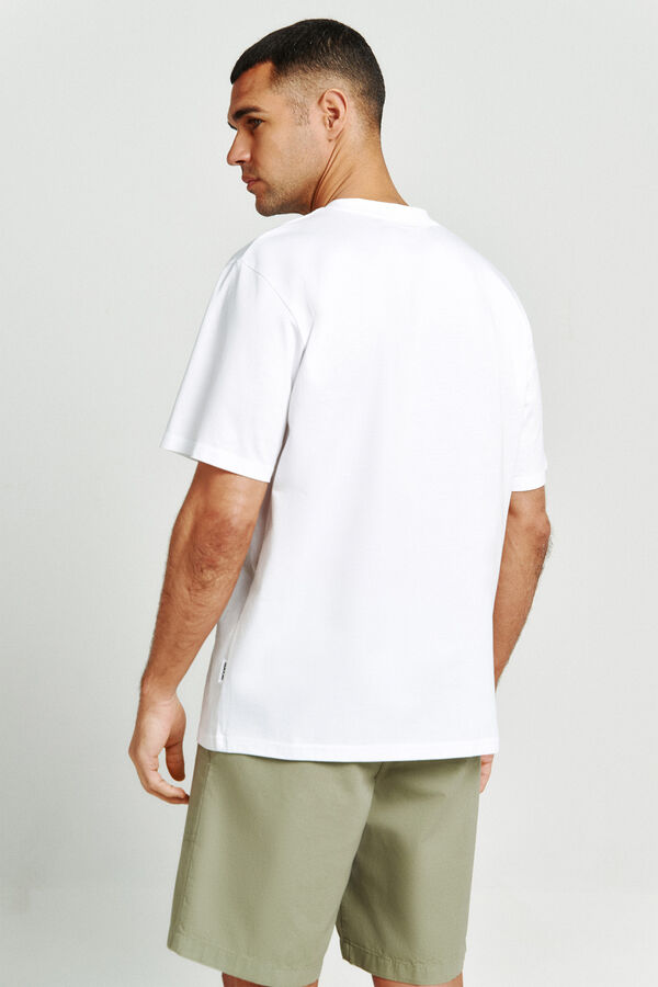 Jack & Jones Camiseta regular fit algod&oacute;n blanco