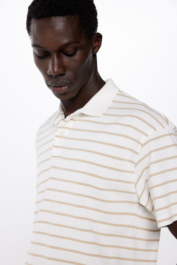 Springfield Polo rayas beige