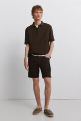 Springfield Bermuda 5 bolsillos lavada sim fit nude