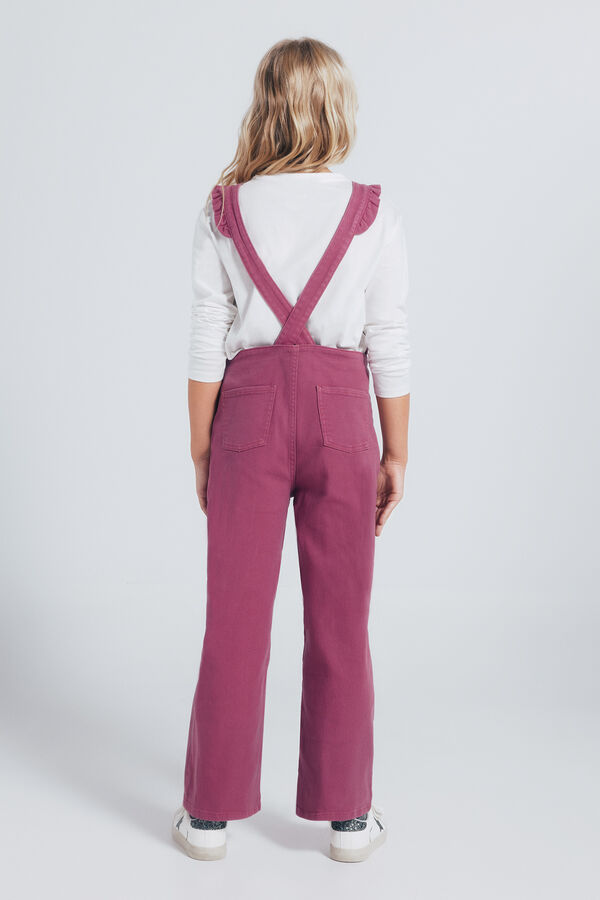 Springfield Kids Macac&atilde;o longo com babados para meninas rosa