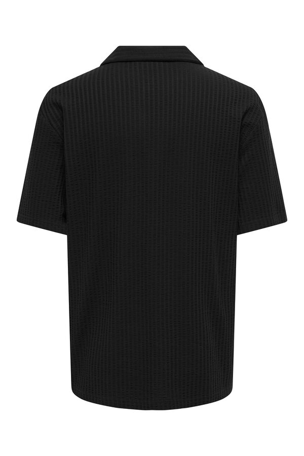 Only & Sons Polo de algod&oacute;n negro