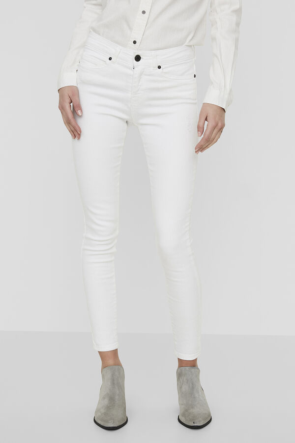 Springfield Jeans skinny branco
