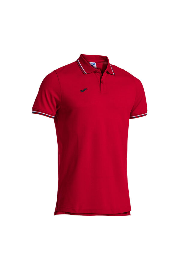Joma manga polo hobby  vermelho