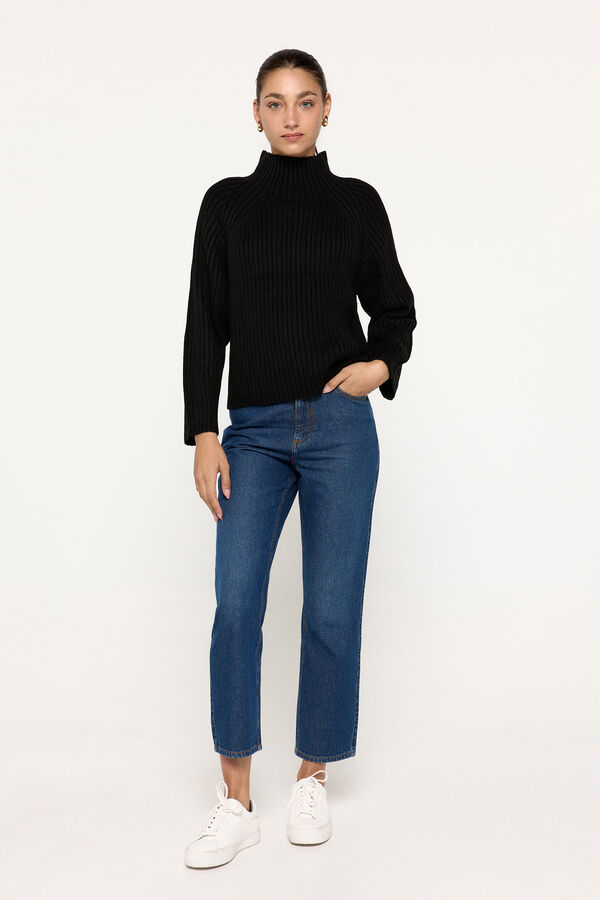 Brave Soul Su&eacute;ter de malha malha preto