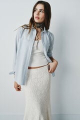 High Spirits Blusa rosa blush azul
