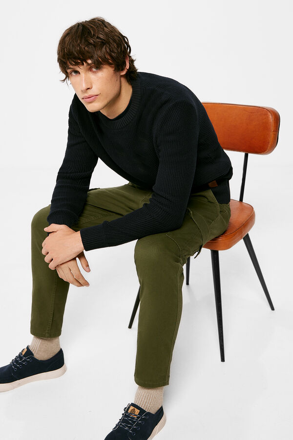 Springfield Jersey liso estructura azul