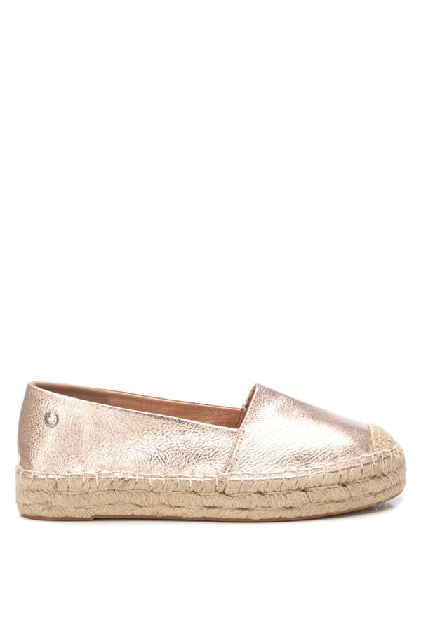 XTI alpercata feminina de pele  amarelo