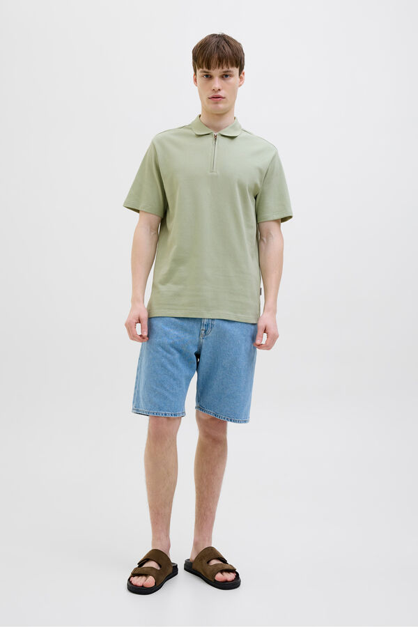 JJ REBEL Polo regular fit gris