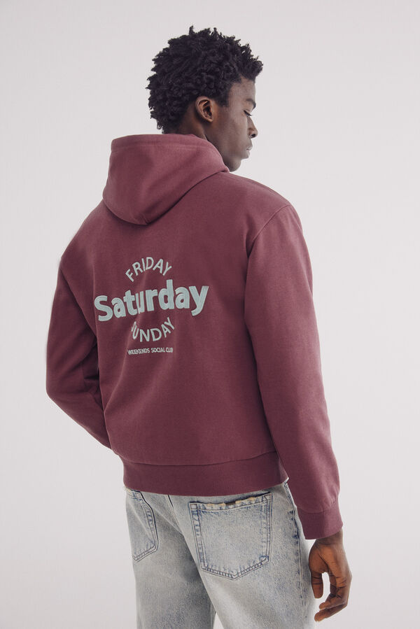 Springfield Sudadera capucha Saturday burdeos