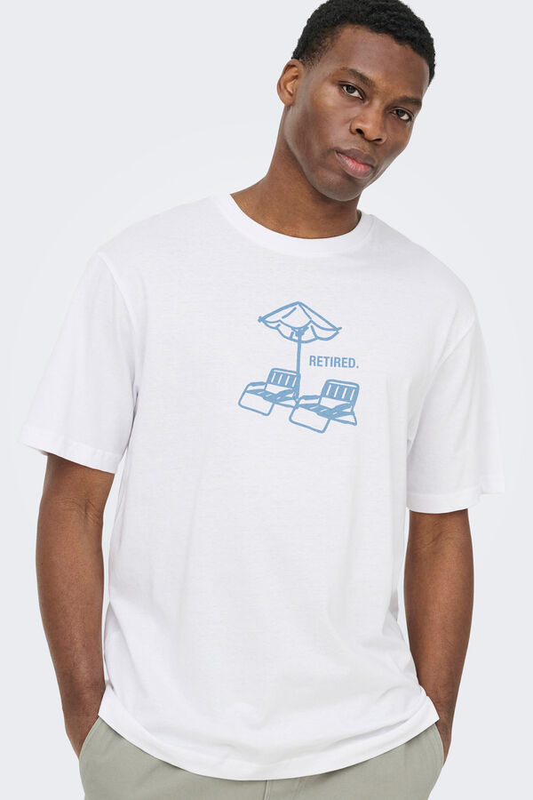 Only & Sons T-shirt de manga curta branco