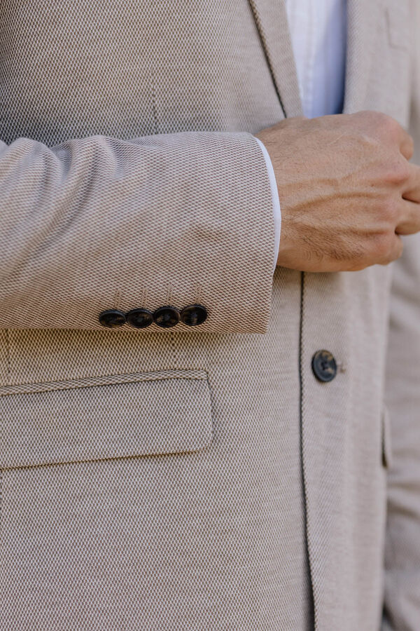 Celopman Blazer Punto Mezcla beige