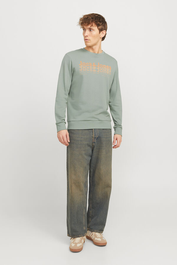 Jack & Jones Sweatshirt de ajuste padr&atilde;o verde