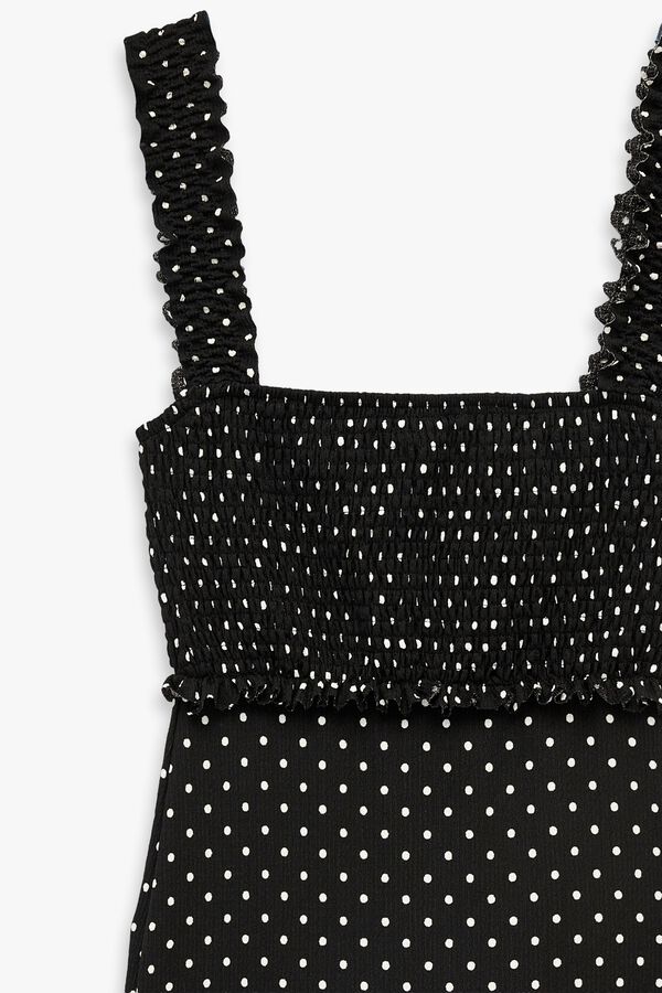 Koton Vestido midi de bolinhas preto
