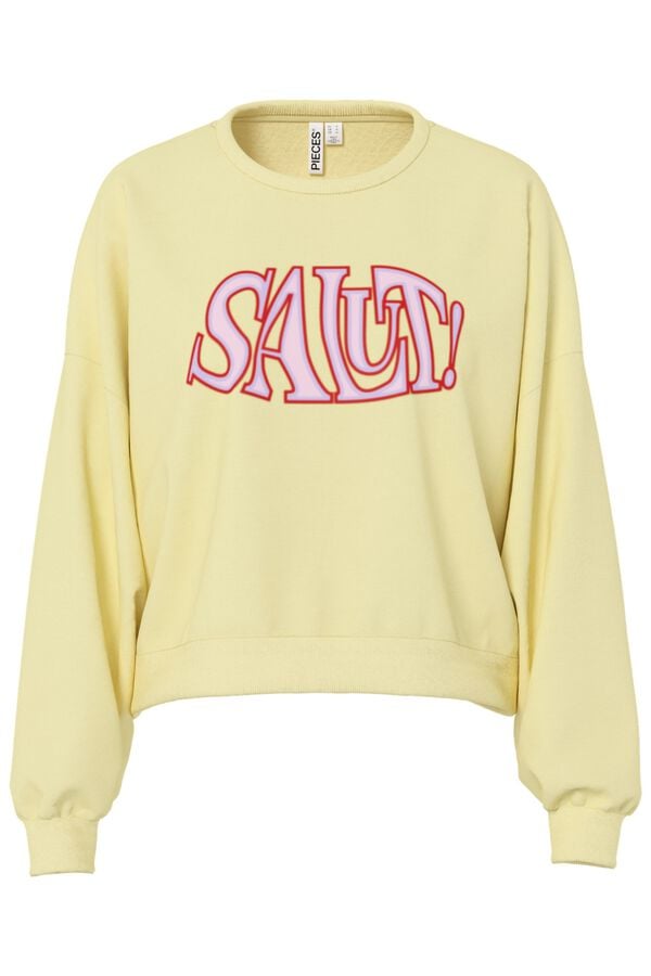 Pieces Sweatshirt estampado frontal estampado
