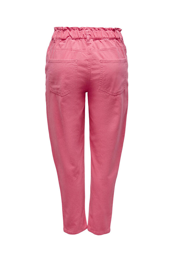 Springfield Pantalón de algodón suelto rosa