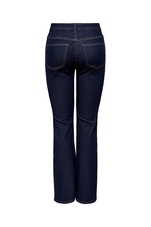 JDY Jeans campana tiro alto azul