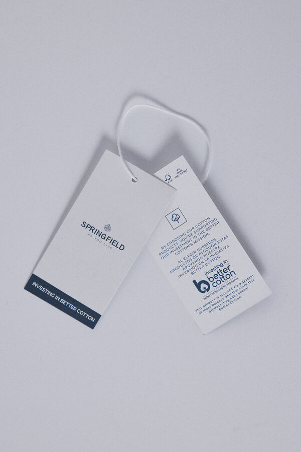 Springfield Camisa gola mao manga curta branco