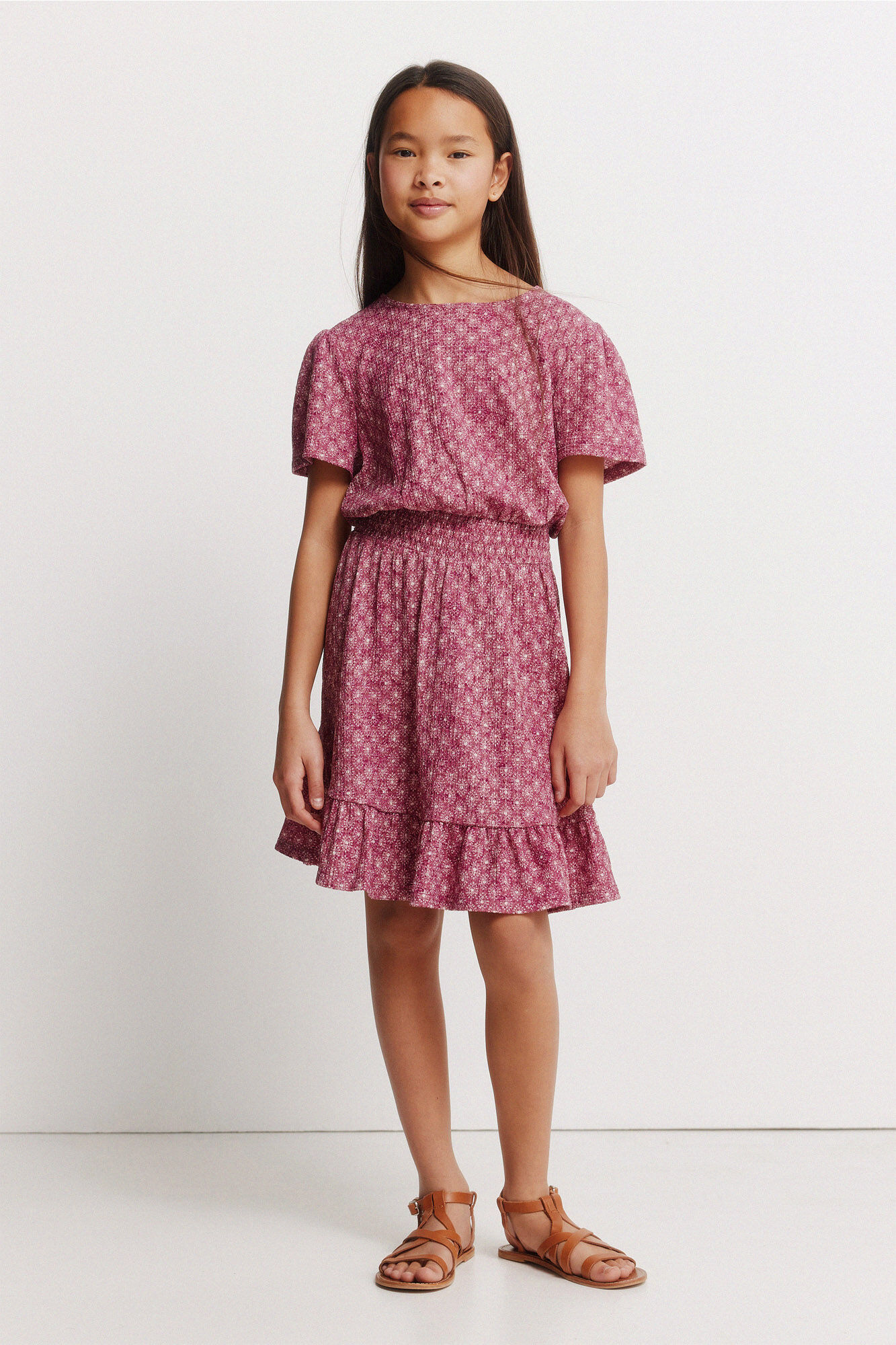 Springfield Kids Vestido manga corta IKAT ni&ntilde;a